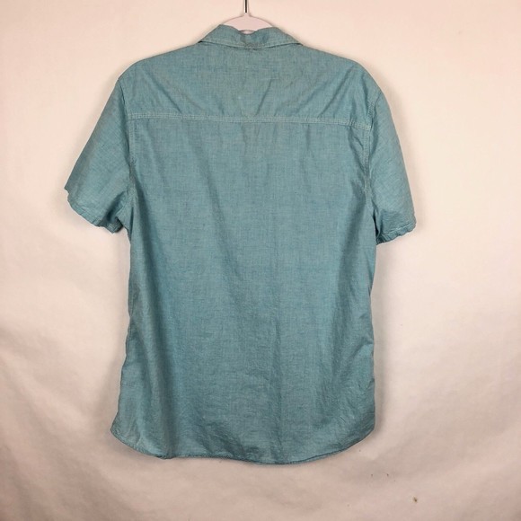 Seven7 Jeans Co Mens Button Down Short Sleeve Size L  (BM1) - Picture 5 of 5